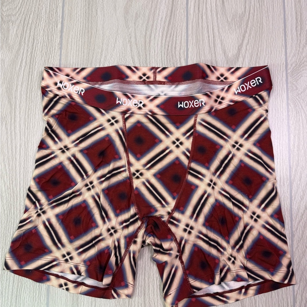 Woxer Women’s Nutcracker Plaid Stretch Boxer Briefs